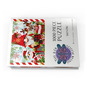 Darstellung des Puzzle Motivs Christmas Gnome and Friends - Sheena Pike 1000 Puzzle Schachtel Ansicht3