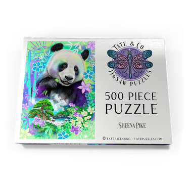 Darstellung des Puzzle Motivs Panda Bear Animal Spirit - Sheena Pike 500 Puzzle Schachtel Ansicht3