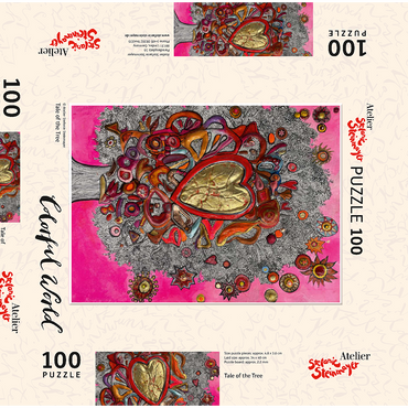 Darstellung des Puzzle Motivs Tale of the Tree 100 Puzzle Schachtel 3D Modell