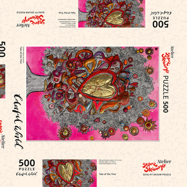 Darstellung des Puzzle Motivs Tale of the Tree 500 Puzzle Schachtel 3D Modell