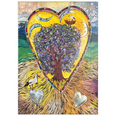 Darstellung des Puzzle Motivs puzzleplate Tree of Storks 100 Puzzle