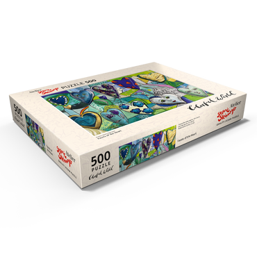 Darstellung des Puzzle Motivs Facets of the Heart 500 Puzzle Schachtel Ansicht1