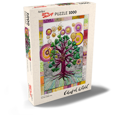 Darstellung des Puzzle Motivs The Fair Gingko Tree 1000 Puzzle Schachtel Ansicht2