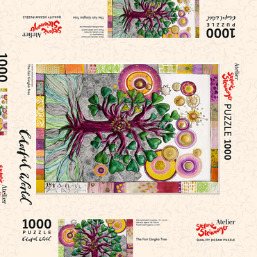 Darstellung des Puzzle Motivs The Fair Gingko Tree 1000 Puzzle Schachtel 3D Modell
