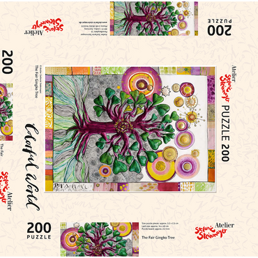 Darstellung des Puzzle Motivs The Fair Gingko Tree 200 Puzzle Schachtel 3D Modell