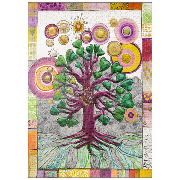 Darstellung des Puzzle Motivs puzzleplate The Fair Gingko Tree 500 Puzzle