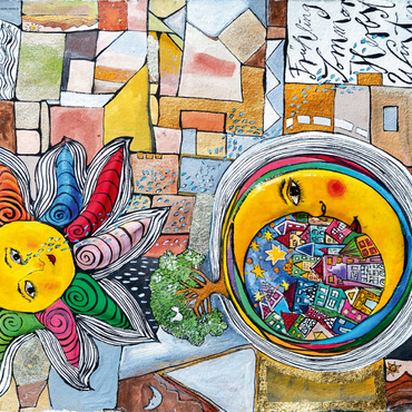 Darstellung des Puzzle Motivs Of Near and Far 1000 Puzzle 3D Modell