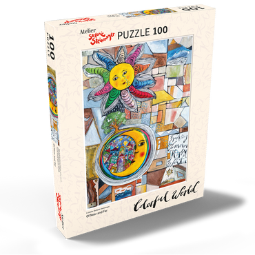 Darstellung des Puzzle Motivs Of Near and Far 100 Puzzle Schachtel Ansicht2