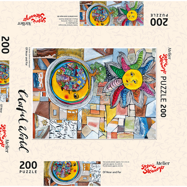 Darstellung des Puzzle Motivs Of Near and Far 200 Puzzle Schachtel 3D Modell