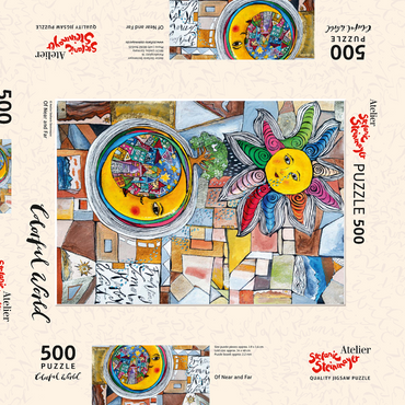 Darstellung des Puzzle Motivs Of Near and Far 500 Puzzle Schachtel 3D Modell