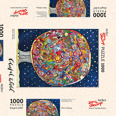 Darstellung des Puzzle Motivs Where I Belong 1000 Puzzle Schachtel 3D Modell