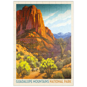 Darstellung des Puzzle Motivs puzzleplate Guadalupe Mountains National Park: Armadillo Crossing 100 Puzzle