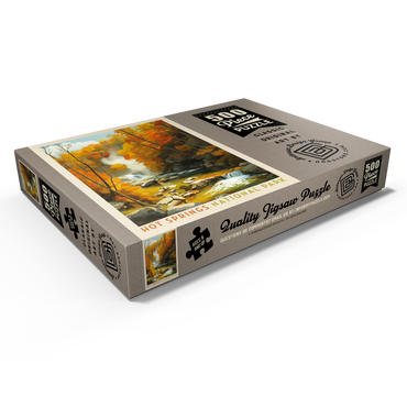 Darstellung des Puzzle Motivs Hot Springs National Park: Autumn Steam 500 Puzzle Schachtel Ansicht1