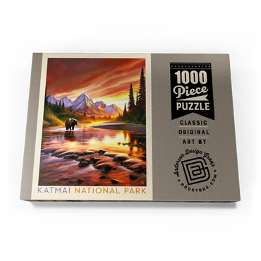 Darstellung des Puzzle Motivs Katmai National Park: Evening Glow 1000 Puzzle Schachtel Ansicht3