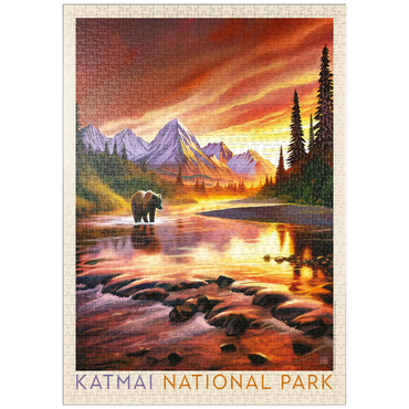 Darstellung des Puzzle Motivs puzzleplate Katmai National Park: Evening Glow 1000 Puzzle