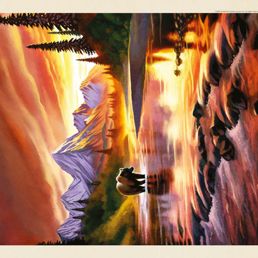 Darstellung des Puzzle Motivs Katmai National Park: Evening Glow 200 Puzzle 3D Modell