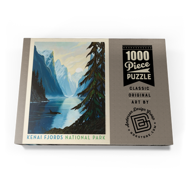 Darstellung des Puzzle Motivs Kenai Fjords National Park: Orca 1000 Puzzle Schachtel Ansicht3