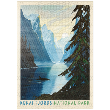 Darstellung des Puzzle Motivs puzzleplate Kenai Fjords National Park: Orca 1000 Puzzle