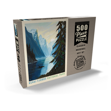 Darstellung des Puzzle Motivs Kenai Fjords National Park: Orca 500 Puzzle Schachtel Ansicht2