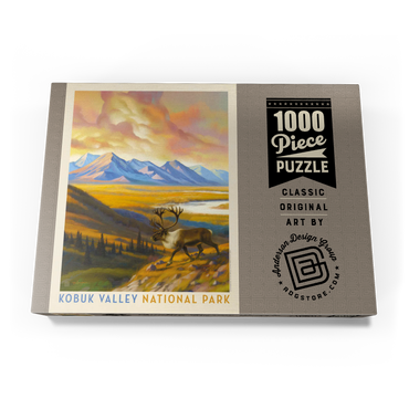 Darstellung des Puzzle Motivs Kobuk Valley National Park: Caribou Country 1000 Puzzle Schachtel Ansicht3