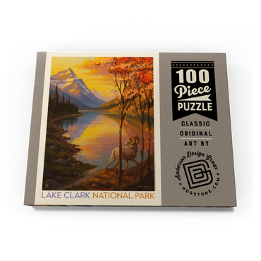 Darstellung des Puzzle Motivs Lake Clark National Park: Autumn Glow 100 Puzzle Schachtel Ansicht3