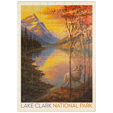 Darstellung des Puzzle Motivs puzzleplate Lake Clark National Park: Autumn Glow 100 Puzzle