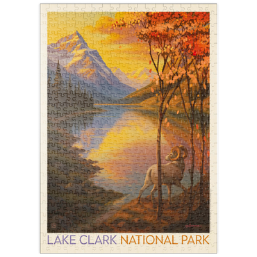 Darstellung des Puzzle Motivs puzzleplate Lake Clark National Park: Autumn Glow 500 Puzzle