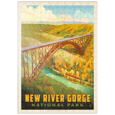 Darstellung des Puzzle Motivs puzzleplate New River Gorge: Bird's Eye View 200 Puzzle
