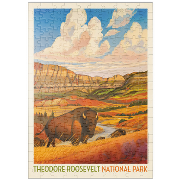 Darstellung des Puzzle Motivs puzzleplate Theodore Roosevelt National Park: Bison Country 200 Puzzle