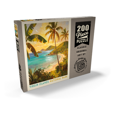 Darstellung des Puzzle Motivs Virgin Islands National Park: Shimmering Shoreline 200 Puzzle Schachtel Ansicht2