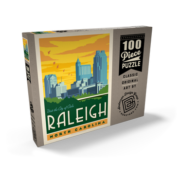 Darstellung des Puzzle Motivs Raleigh, North Carolina 100 Puzzle Schachtel Ansicht2