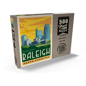 Darstellung des Puzzle Motivs Raleigh, North Carolina 500 Puzzle Schachtel Ansicht2