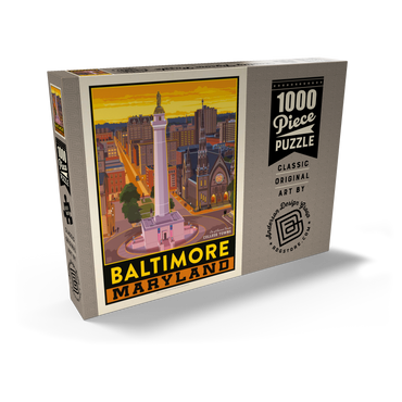 Darstellung des Puzzle Motivs American College Towns: Baltimore, MD 1000 Puzzle Schachtel Ansicht2