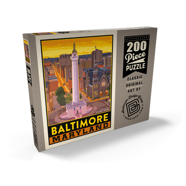 Darstellung des Puzzle Motivs American College Towns: Baltimore, MD 200 Puzzle Schachtel Ansicht2