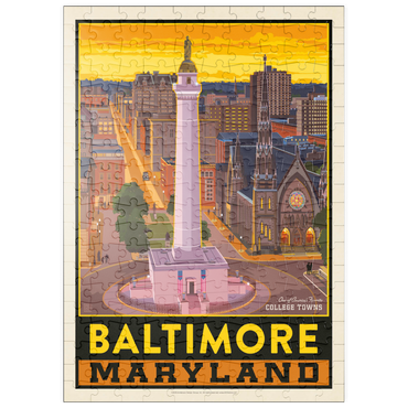 Darstellung des Puzzle Motivs puzzleplate American College Towns: Baltimore, MD 200 Puzzle