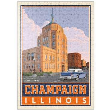 Darstellung des Puzzle Motivs puzzleplate American College Towns: Champaign, IL 500 Puzzle