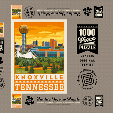 Darstellung des Puzzle Motivs American College Towns: Knoxville, TN 1000 Puzzle Schachtel 3D Modell