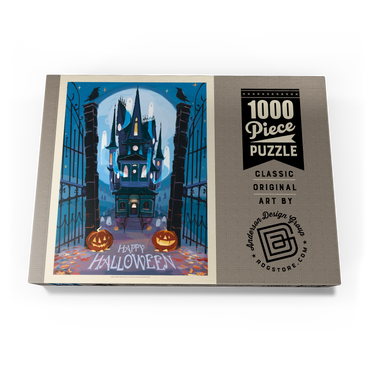 Darstellung des Puzzle Motivs A Happy Halloween: Vintage Poster Puzzle 1000 Puzzle Schachtel Ansicht3