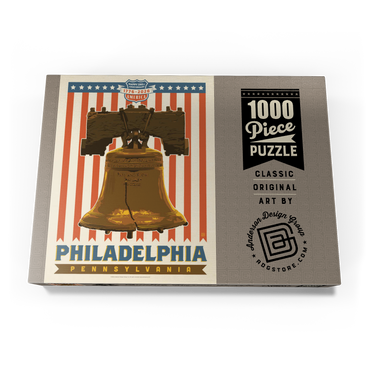 Darstellung des Puzzle Motivs 250th Anniversary USA: Liberty Bell 1000 Puzzle Schachtel Ansicht3