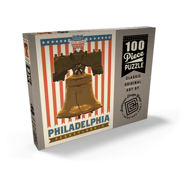 Darstellung des Puzzle Motivs 250th Anniversary USA: Liberty Bell 100 Puzzle Schachtel Ansicht2