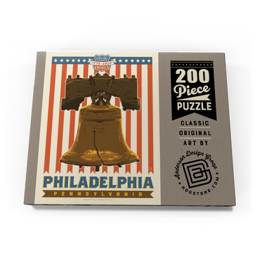 Darstellung des Puzzle Motivs 250th Anniversary USA: Liberty Bell 200 Puzzle Schachtel Ansicht3