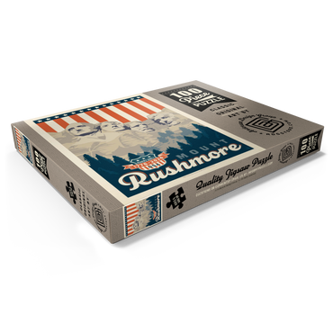 Darstellung des Puzzle Motivs 250th Anniversary USA: Mount Rushmore 100 Puzzle Schachtel Ansicht1