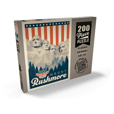 Darstellung des Puzzle Motivs 250th Anniversary USA: Mount Rushmore 200 Puzzle Schachtel Ansicht2