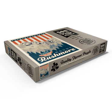 Darstellung des Puzzle Motivs 250th Anniversary USA: Mount Rushmore 500 Puzzle Schachtel Ansicht1