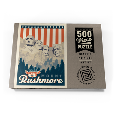 Darstellung des Puzzle Motivs 250th Anniversary USA: Mount Rushmore 500 Puzzle Schachtel Ansicht3