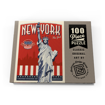 Darstellung des Puzzle Motivs 250th Anniversary USA: Lady Liberty 100 Puzzle Schachtel Ansicht3