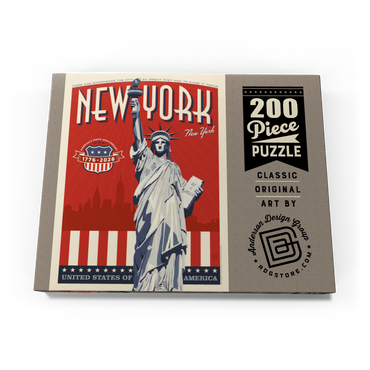 Darstellung des Puzzle Motivs 250th Anniversary USA: Lady Liberty 200 Puzzle Schachtel Ansicht3