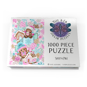Darstellung des Puzzle Motivs Sweet Gingerbread Christmas Stack - Sheena Pike 1000 Puzzle Schachtel Ansicht3