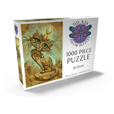 Darstellung des Puzzle Motivs Cleopatra Egyptian Cat - Jeff Haynie 1000 Puzzle Schachtel Ansicht2