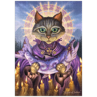 Darstellung des Puzzle Motivs puzzleplate Saint Of Salmons Cat - Jeff Haynie 1000 Puzzle